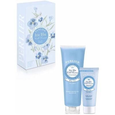 Perlier Cofanetto Regalo Iris Blu: Docciaschiuma 250 ml + Crema Mani 100 ml - Perlier Cofanetto Regalo Iris Blu: Docciaschiuma 250 ml + Crema Mani 100 ml -