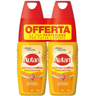Autan Active Vapo 100 ml 2 Pezzi - Autan Active Vapo 100 ml 2 Pezzi -