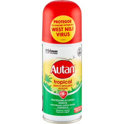 Autan Tropical Insetto Repellente Spray Secco 100 ml - Autan Tropical Insetto Repellente Spray Secco 100 ml -