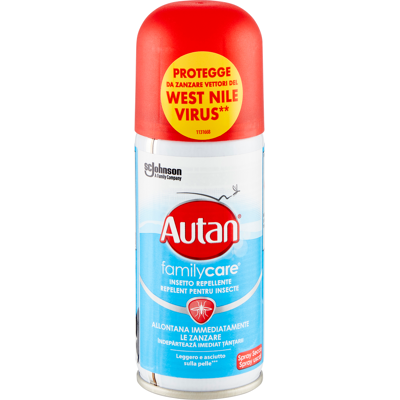 Autan Family Care Insetto Repellente Spray Secco 100 ml - Autan Family Care Insetto Repellente Spray Secco 100 ml -