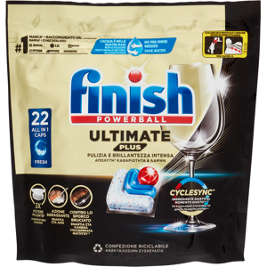 Finish Ultimate Plus Fresh Pastiglie Lavastoviglie 22 Lavaggi - Finish Ultimate Plus Fresh Pastiglie Lavastoviglie 22 Lavaggi -