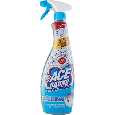 Ace Bagno con Anticalcare Orchidea e Gelsomino Senza Candeggina 600 ml - Ace Bagno con Anticalcare Orchidea e Gelsomino Senza Candeggina 600 ml -