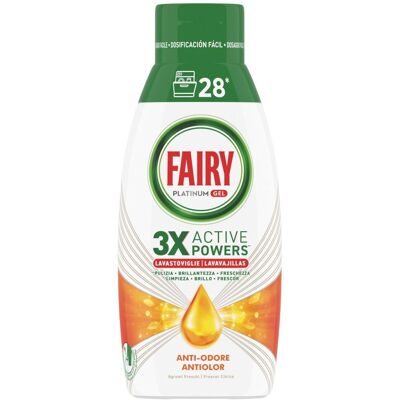 Fairy Platinum Gel Anti-Odore Agrumi 28 Lavaggi - Fairy Platinum Gel Anti-Odore Agrumi 28 Lavaggi -