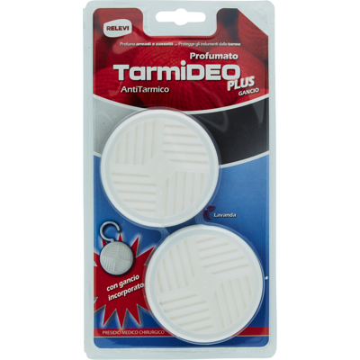Relevi Tarmideo Plus Profumato Lavanda gancio 2 Pezzi - Relevi Tarmideo Plus Profumato Lavanda gancio 2 Pezzi -