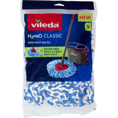 Vileda H2Pro Spin Mop Ricambio 1 Pezzo - Vileda H2Pro Spin Mop Ricambio 1 Pezzo -