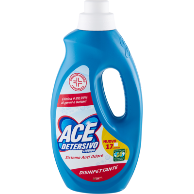 Ace Detersivo Liquido Disinfettante 17 Lavaggi - Ace Detersivo Liquido Disinfettante 17 Lavaggi -