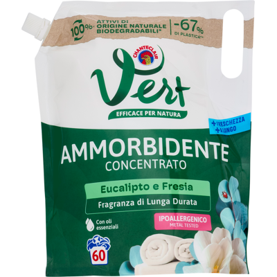 Chanteclair Vert di Ammorbidente Concentrato Eucalipto e Fresia 1200 ml - Chanteclair Vert di Ammorbidente Concentrato Eucalipto e Fresia 1200 ml -