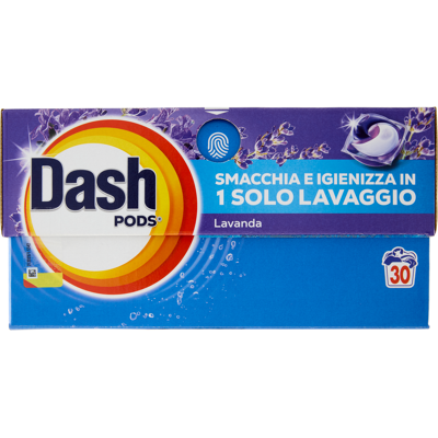 Dash Pods Detersivo Lavatrice In Capsule, Lavanda, 30 Lavaggi 588 g - Dash Pods Detersivo Lavatrice In Capsule, Lavanda, 30 Lavaggi 588 g -