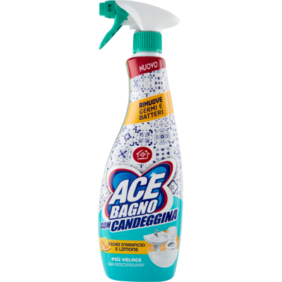 Ace Bagno con Candeggina Fiori d'Arancio e Limone 600 ml - Ace Bagno con Candeggina Fiori d'Arancio e Limone 600 ml -
