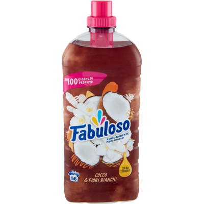 Fabuloso - Ammorbidente Concentrato Cocco - 56 lavaggi - 1250 ml - Fabric Softener Fabuloso - Ammorbidente Concentrato Cocco - 56 lavaggi - 1250 ml - Fabric Softener