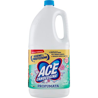 Ace Candeggina Profumata Casa & Bucato 3 Litri - Ace Candeggina Profumata Casa & Bucato 3 Litri -