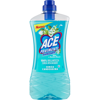 Ace Igienizzante Pavimenti Talco e Muschio Bianco 1000 ml - Ace Igienizzante Pavimenti Talco e Muschio Bianco 1000 ml -