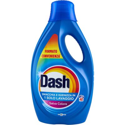 Dash Detersivo Lavatrice Liquido Salva Colore 40 Lavaggi – 1800 ml - Dash Detersivo Lavatrice Liquido Salva Colore 40 Lavaggi – 1800 ml -