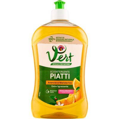 Chanteclair Vert Ecodetergente Piatti Arancia e Mandarino 500 ml - Chanteclair Vert Ecodetergente Piatti Arancia e Mandarino 500 ml -