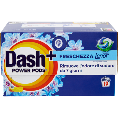 Dash Power Pods Detersivo Lavatrice Capsule + Tocco Lenor Risveglio Primaverile 19 Lavaggi - Dash Power Pods Detersivo Lavatrice Capsule + Tocco Lenor Risveglio Primaverile 19 Lavaggi -