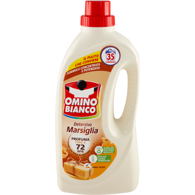 Omino Bianco Detersivo Lavatrice Liquido Marsiglia 35 Lavaggi 1400 ml - Omino Bianco Detersivo Lavatrice Liquido Marsiglia 35 Lavaggi 1400 ml -
