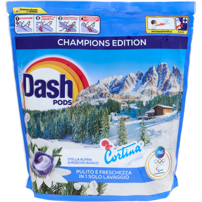 Dash Pods Cortina Detersivo Lavatrice Capsule 60 Lavaggi - Dash Pods Cortina Detersivo Lavatrice Capsule 60 Lavaggi -