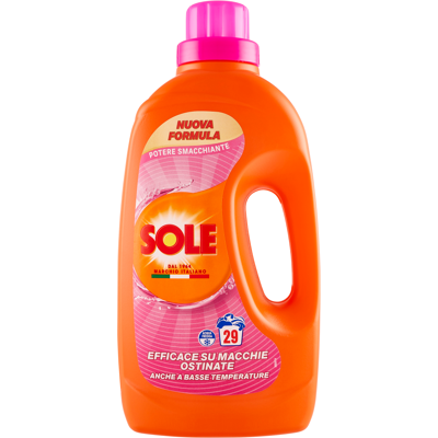 Sole - Potere Smacchiante - 29 Lavaggi - Liquido - Detersivo Sole - Potere Smacchiante - 29 Lavaggi - Liquido - Detersivo