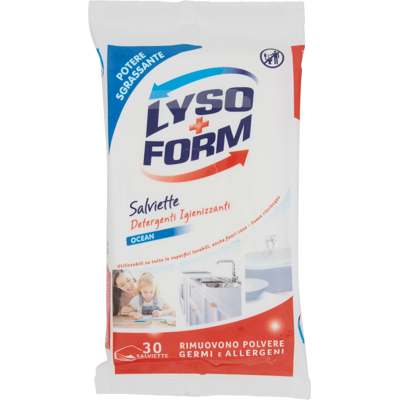 Lysoform Detergenti Igienizzanti Ocean 30 Salviette - Lysoform Detergenti Igienizzanti Ocean 30 Salviette -
