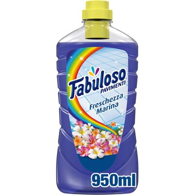Fabuloso Detersivo Pavimenti Freschezza Marina Profumo 24h 950 ml - Fabuloso Detersivo Pavimenti Freschezza Marina Profumo 24h 950 ml -