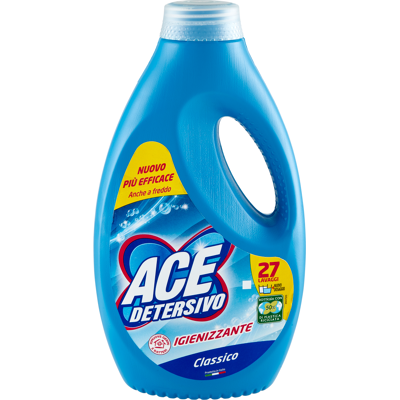 Ace Detersivo Liquido Classico Igienizzante 27 Lavaggi - Ace Detersivo Liquido Classico Igienizzante 27 Lavaggi -
