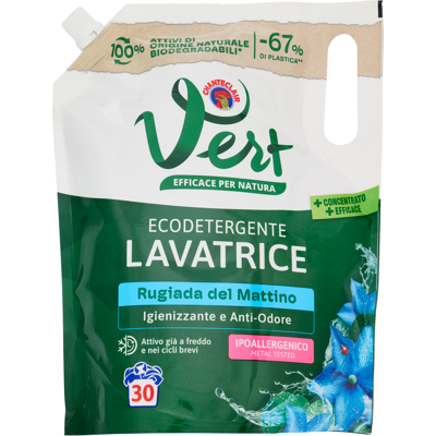Chanteclair Vert di Ecodetergente Lavatrice Rugiada del Mattino 1200 ml - Chanteclair Vert di Ecodetergente Lavatrice Rugiada del Mattino 1200 ml -