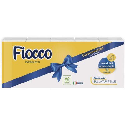 Fiocco Fazzoletti 3 Veli 10 Pacchetti - Fiocco Fazzoletti 3 Veli 10 Pacchetti -