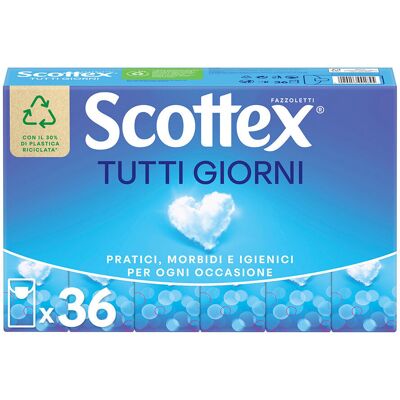 Scottex Fazzoletti Tutti i Giorni Confezione da 36 Pacchetti - Scottex Fazzoletti Tutti i Giorni Confezione da 36 Pacchetti -
