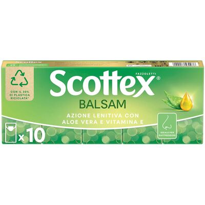 Scottex Balsam Fazzoletti Confezione da 10 Pacchetti - Scottex Balsam Fazzoletti Confezione da 10 Pacchetti -