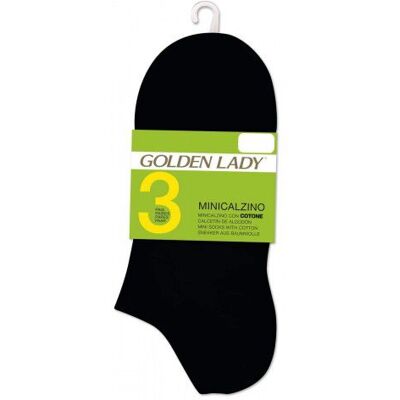 Golden Lady Mini Calzino Nero 3 Paia - Golden Lady Mini Calzino Nero 3 Paia -