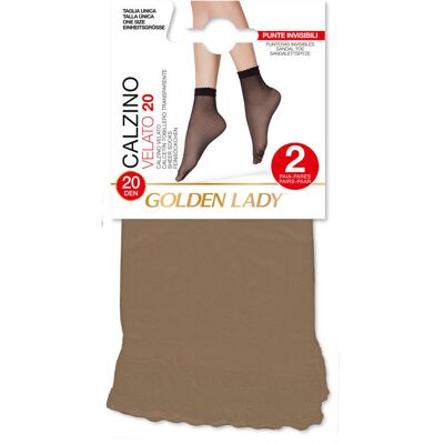 Golden Lady Calzino Velato 20 Denari 5L 2 Paia Melon - Golden Lady Calzino Velato 20 Denari 5L 2 Paia Melon -