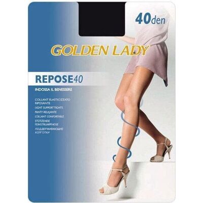 Golden Lady Repose 40 Denari Nero Taglia 4 - Golden Lady Repose 40 Denari Nero Taglia 4 -