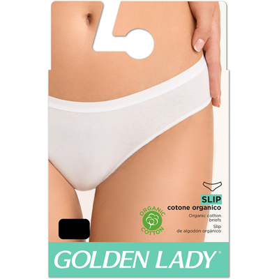 Golden Lady Slip Cotone Nero Taglia 2-S - Golden Lady Slip Cotone Nero Taglia 2-S -