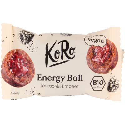 KoRo vegan Energy Ball Kakao & Himbeer 30 g - KoRo vegan Energy Ball Kakao & Himbeer 30 g -