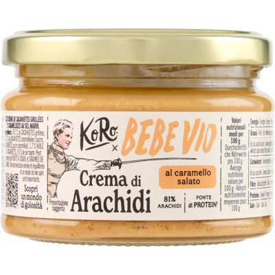 KoRo x Bebe Vio Crema di Arachidi al Caramello Salato 250 g - KoRo x Bebe Vio Crema di Arachidi al Caramello Salato 250 g -