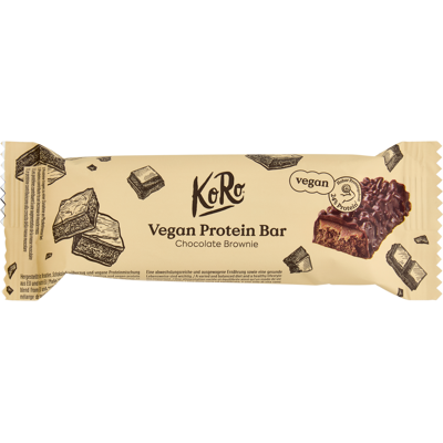 KoRo Vegan Protein Bar Chocolate Brownie 55 g - KoRo Vegan Protein Bar Chocolate Brownie 55 g -