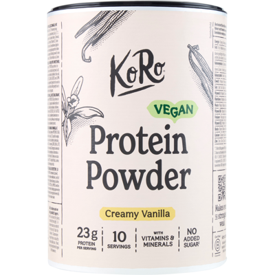 KoRo Vegan Protein Powder Creamy Vanilla 300 g - KoRo Vegan Protein Powder Creamy Vanilla 300 g -