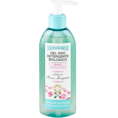 I Provenzali Gel Viso Detergente Biologico 2in1 all'Olio di Rosa Mosqueta 150 ml - I Provenzali Gel Viso Detergente Biologico 2in1 all'Olio di Rosa Mosqueta 150 ml -