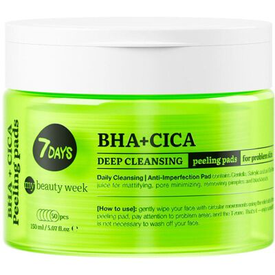 7Days - BHA+CICA - Double-Face - pad esfoliante viso 7Days - BHA+CICA - Double-Face - pad esfoliante viso