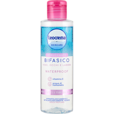 Leocrema Skincare Struccante Bifasico Viso, Occhi e Labbra Waterproof 150 ml - Leocrema Skincare Struccante Bifasico Viso, Occhi e Labbra Waterproof 150 ml -