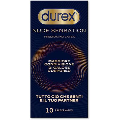 Durex - Nude Sensation Ultra Sottile Non Latex - 10 pz Durex - Nude Sensation Ultra Sottile Non Latex - 10 pz
