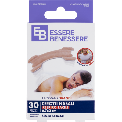 Essere Benessere Cerotti Nasali Grandi 30pz - Essere Benessere Cerotti Nasali Grandi 30pz -