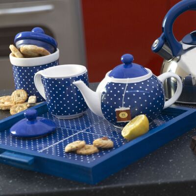 Tea Time Vassoio Blu - Tea Time Vassoio Blu -