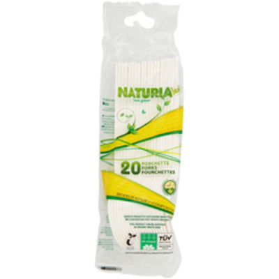 Aristea Naturia Bio Forchette Polimero 20 Pezzi - Aristea Naturia Bio Forchette Polimero 20 Pezzi -