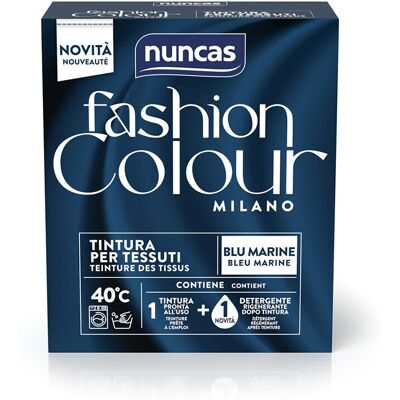 NUNCAS Fashion Colour Milano Tintura per Tessuti Blu Marine - NUNCAS Fashion Colour Milano Tintura per Tessuti Blu Marine -