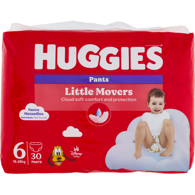 Huggies Pannolini Mutandina Ultra Comfort Taglia 6 (15-25 kg), 30 pezzi - Huggies Pannolini Mutandina Ultra Comfort Taglia 6 (15-25 kg), 30 pezzi -