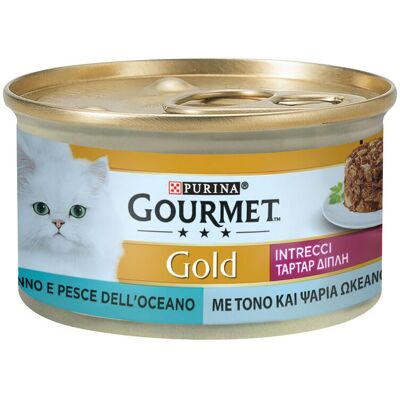 Purina Gourmet Gold Cat Adult Intrecci di Gusto Tonno & Pesce dell'Oceano 85 g - Purina Gourmet Gold Cat Adult Intrecci di Gusto Tonno & Pesce dell'Oceano 85 g -