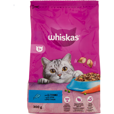 Whiskas Crocchette Cibo Secco Gatto con Delizioso Tonno 300 g - Whiskas Crocchette Cibo Secco Gatto con Delizioso Tonno 300 g -