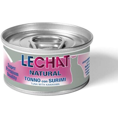 Lechat Natural Tonno con Surimi 80 g - Lechat Natural Tonno con Surimi 80 g -