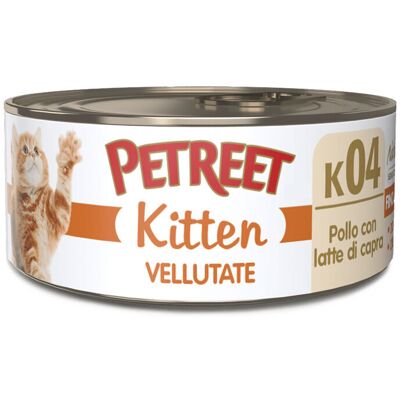 Petreet Cat Kitten Vellutate Pollo con Latte di Capra 60 g - Petreet Cat Kitten Vellutate Pollo con Latte di Capra 60 g -